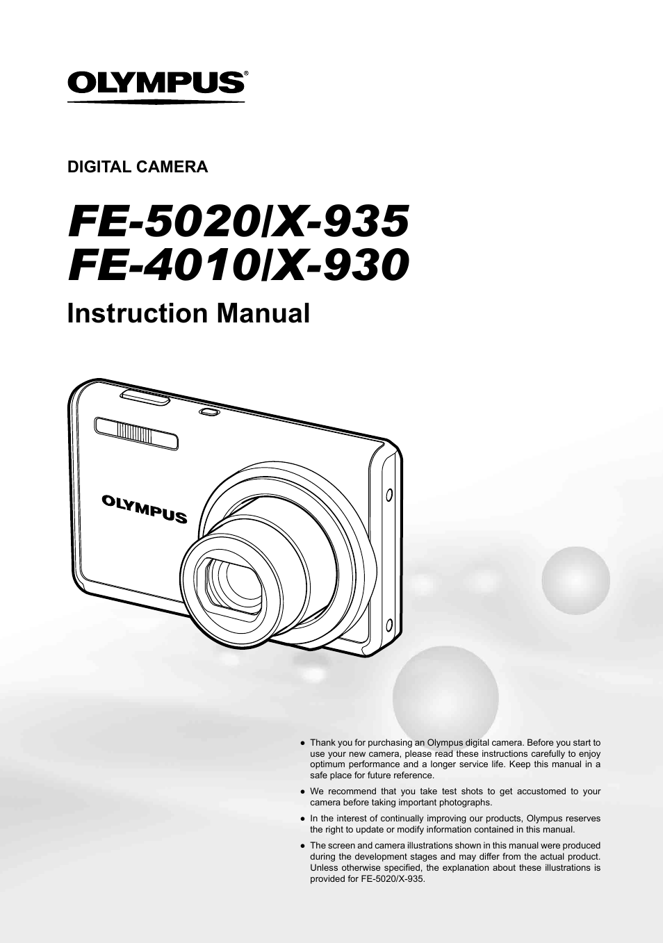 Olympus FE-4010 User Manual | 63 pages