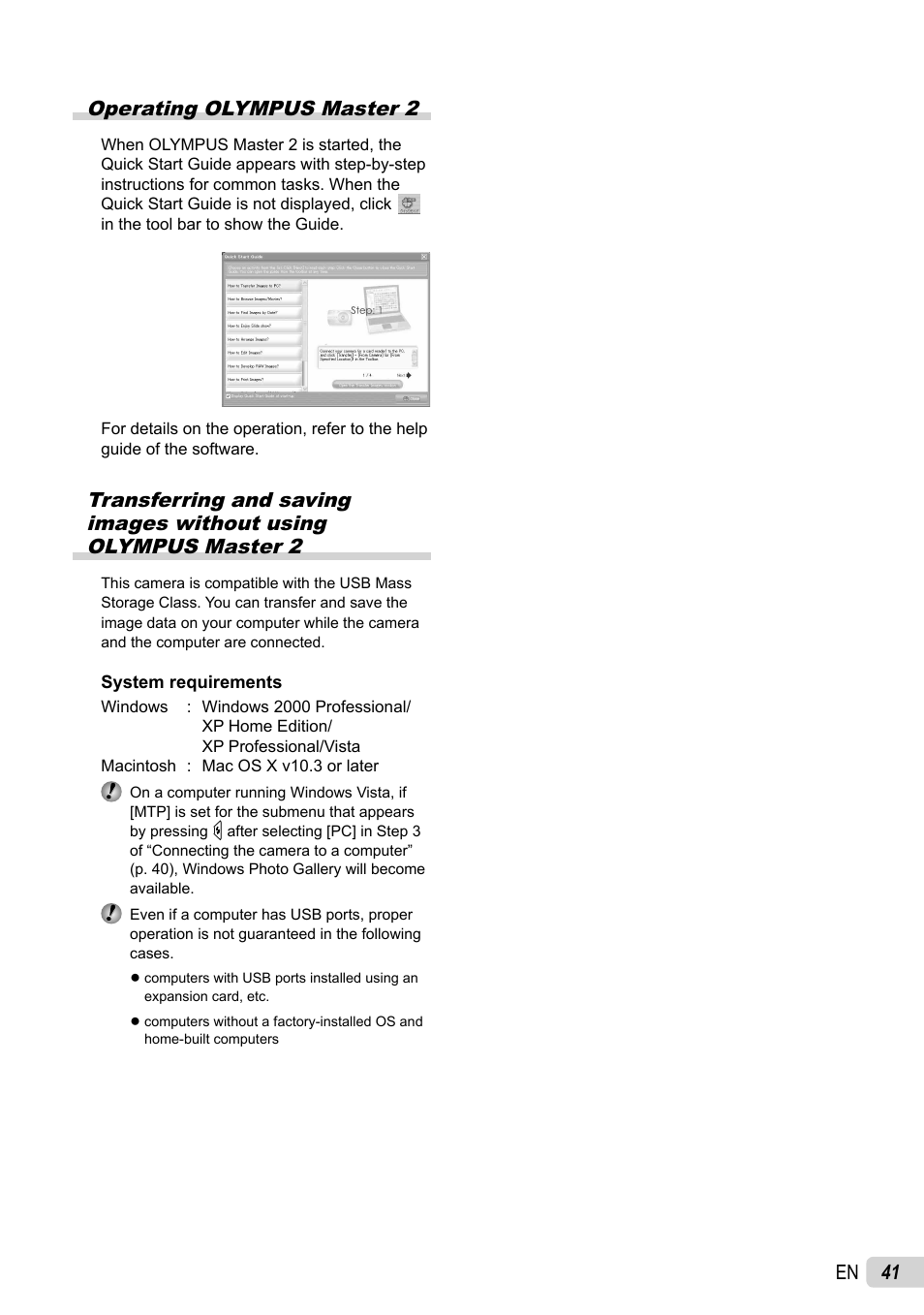 41 en operating olympus master 2 | Olympus FE-4010 User Manual | Page 41 / 63