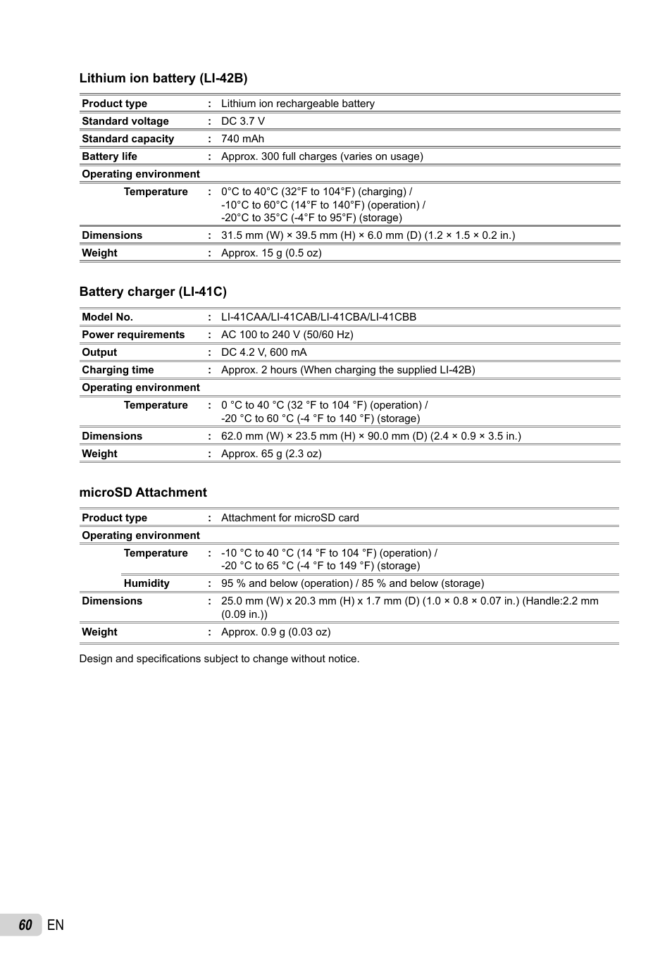 60 en | Olympus FE-4010 User Manual | Page 60 / 63