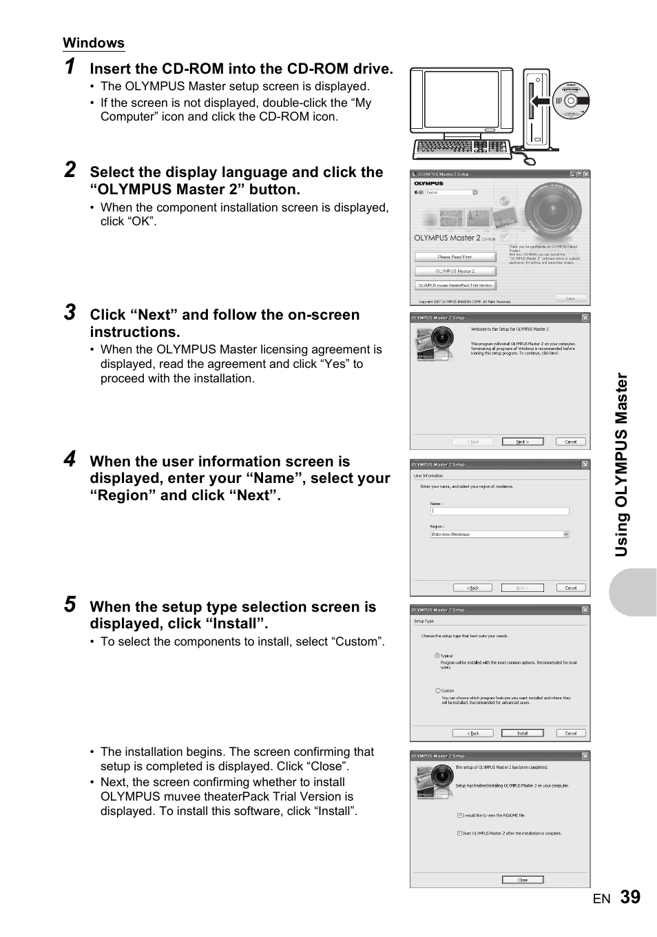 Olympus FE-210 User Manual | Page 39 / 72