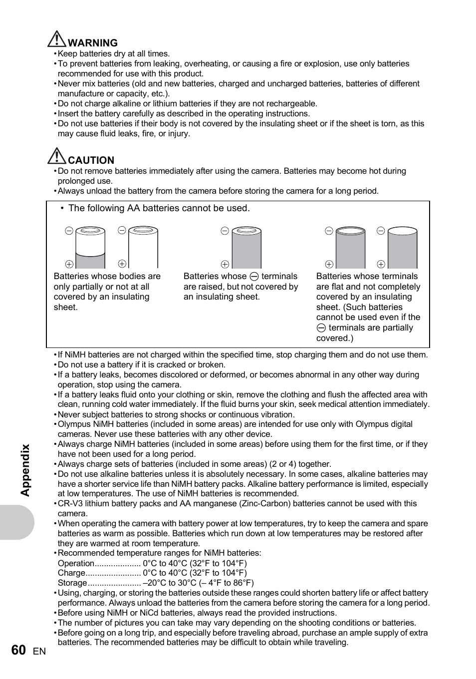 Appe ndix | Olympus FE-210 User Manual | Page 60 / 72