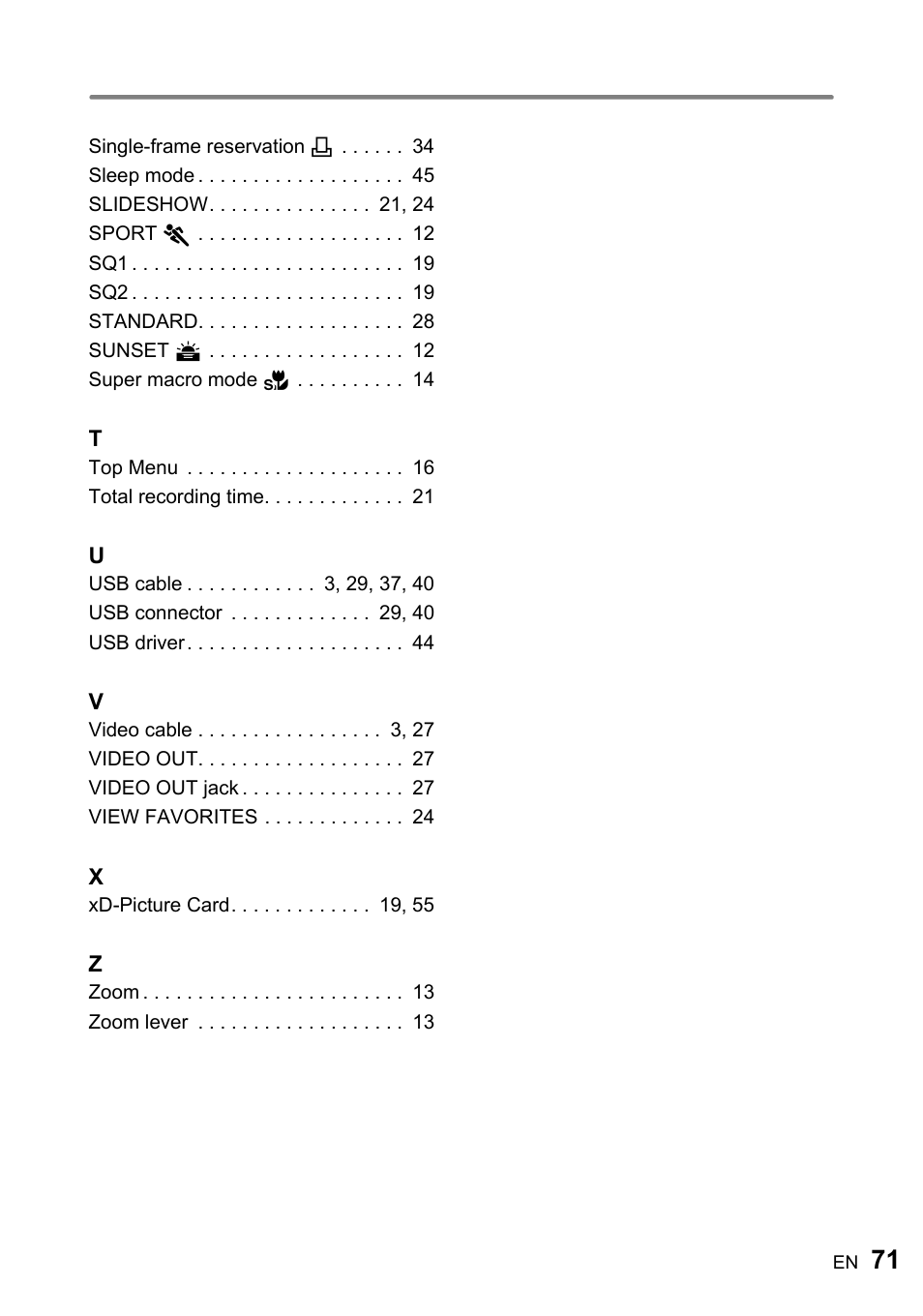 Olympus FE-210 User Manual | Page 71 / 72