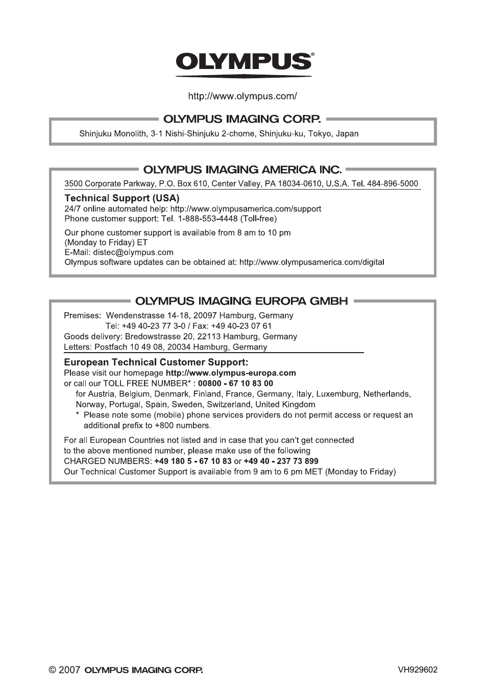 Olympus FE-210 User Manual | Page 72 / 72