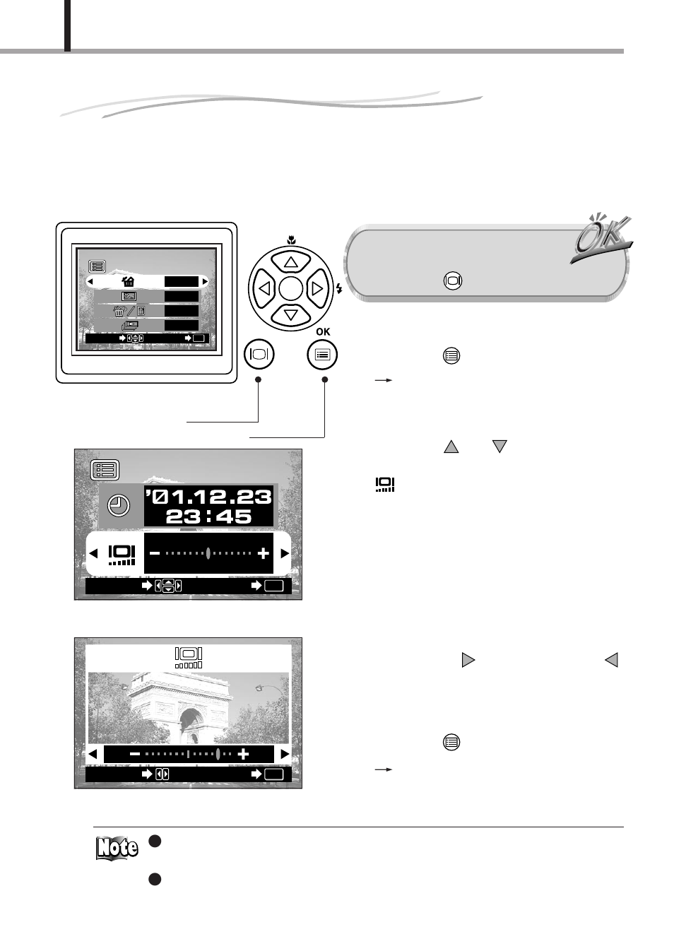 Adjusting the monitor brightness, Operating procedure | Olympus D-150-C-1 User Manual | Page 52 / 108