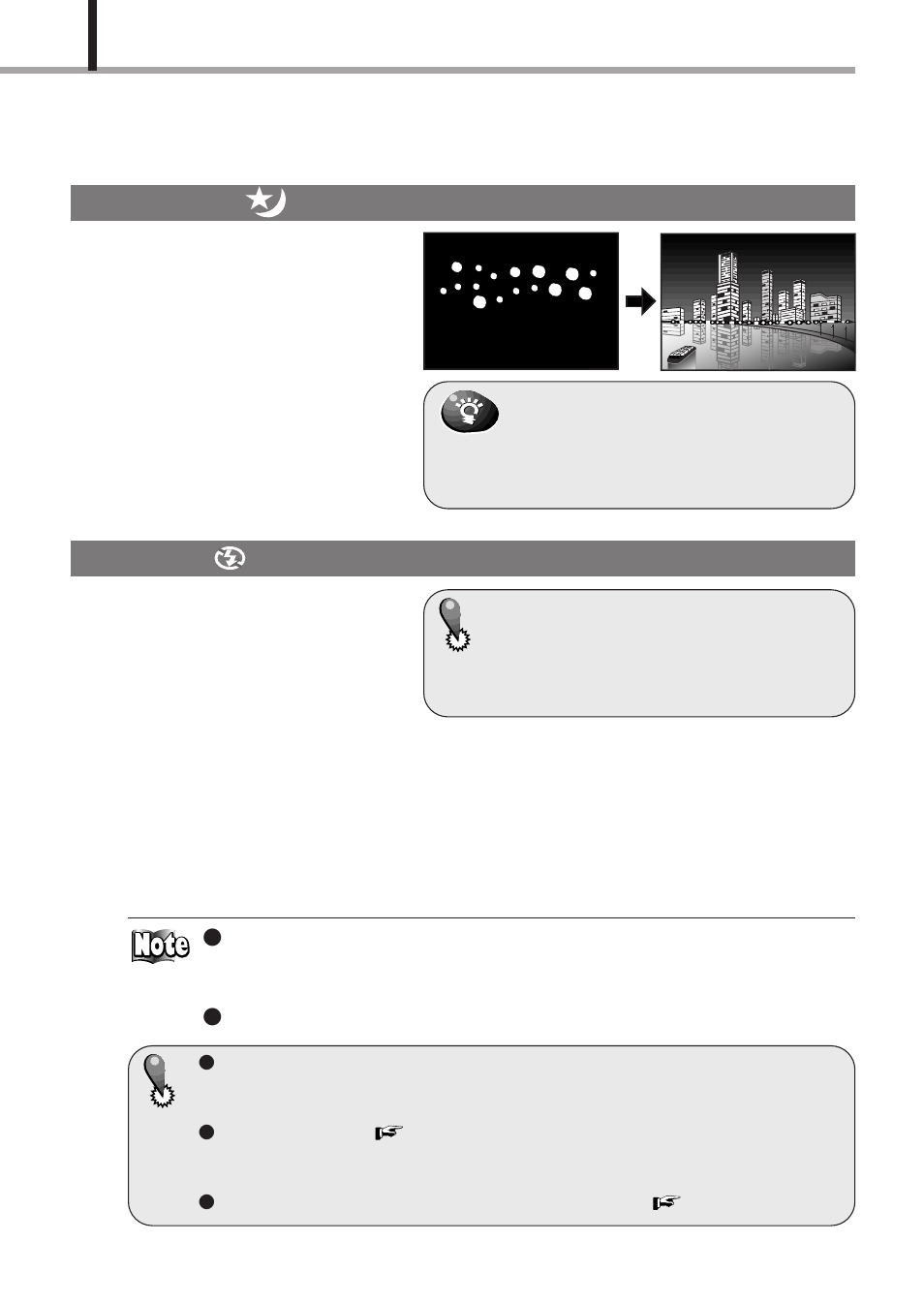 Night scene, Flash off | Olympus D-150-C-1 User Manual | Page 58 / 108