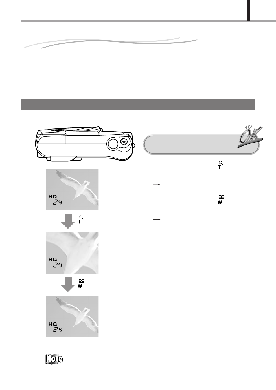 Magnifying the subject (zooming), Magnifying the subject, Zooming) | Olympus D-150-C-1 User Manual | Page 59 / 108