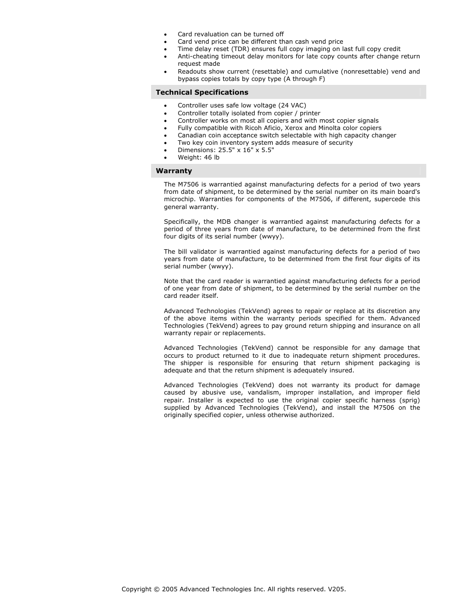 Advanced Technology International USA M200 User Manual | Page 11 / 31