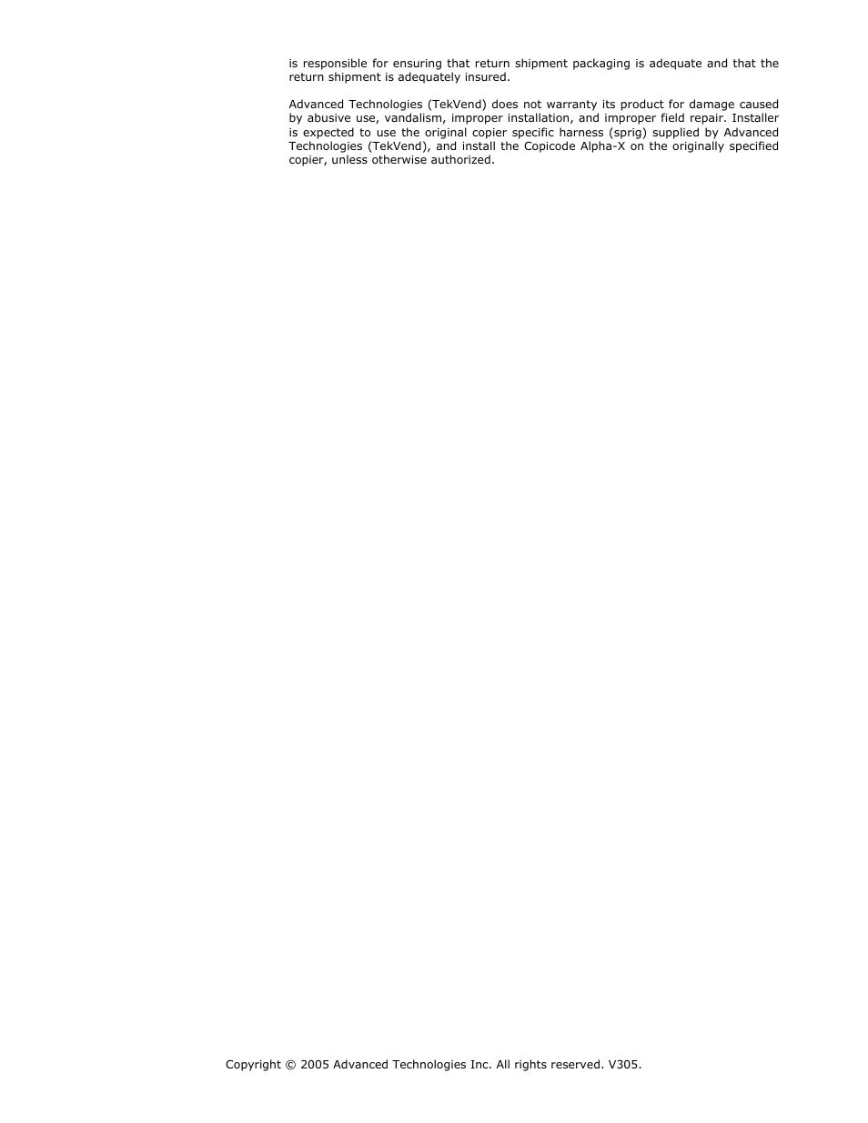 Advanced Technology International USA M200 User Manual | Page 18 / 31
