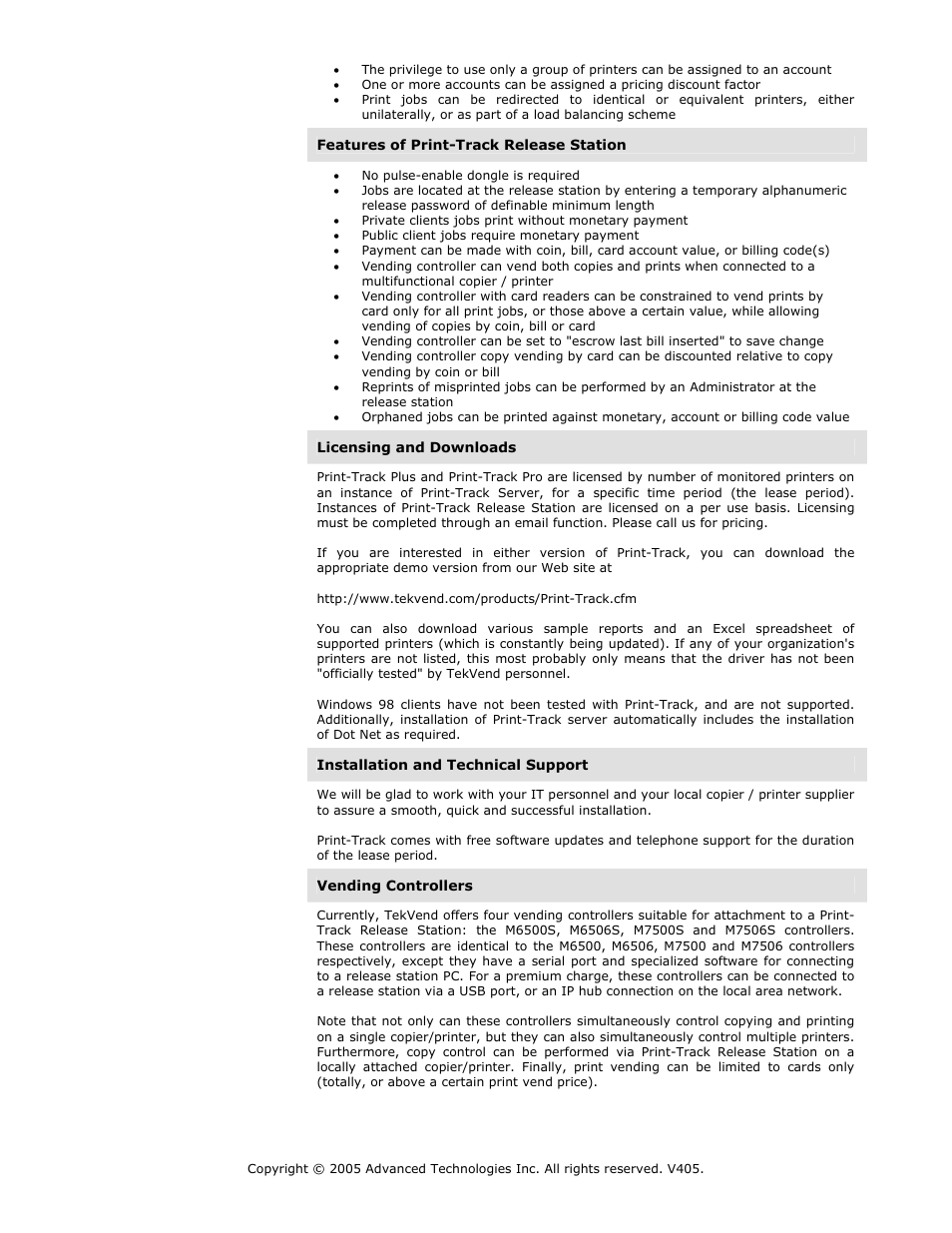 Advanced Technology International USA M200 User Manual | Page 26 / 31