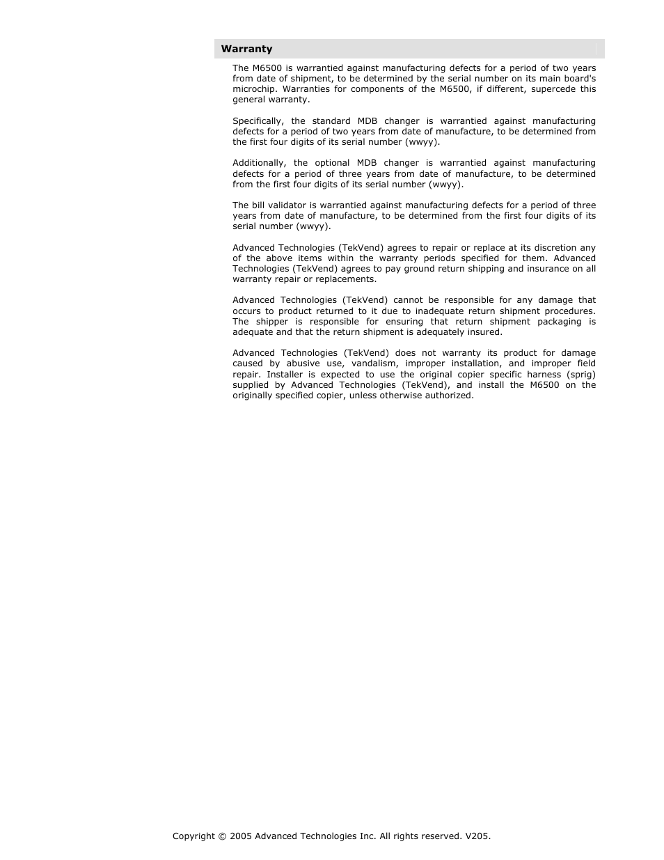 Advanced Technology International USA M200 User Manual | Page 5 / 31