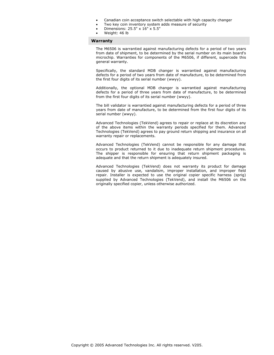 Advanced Technology International USA M200 User Manual | Page 7 / 31