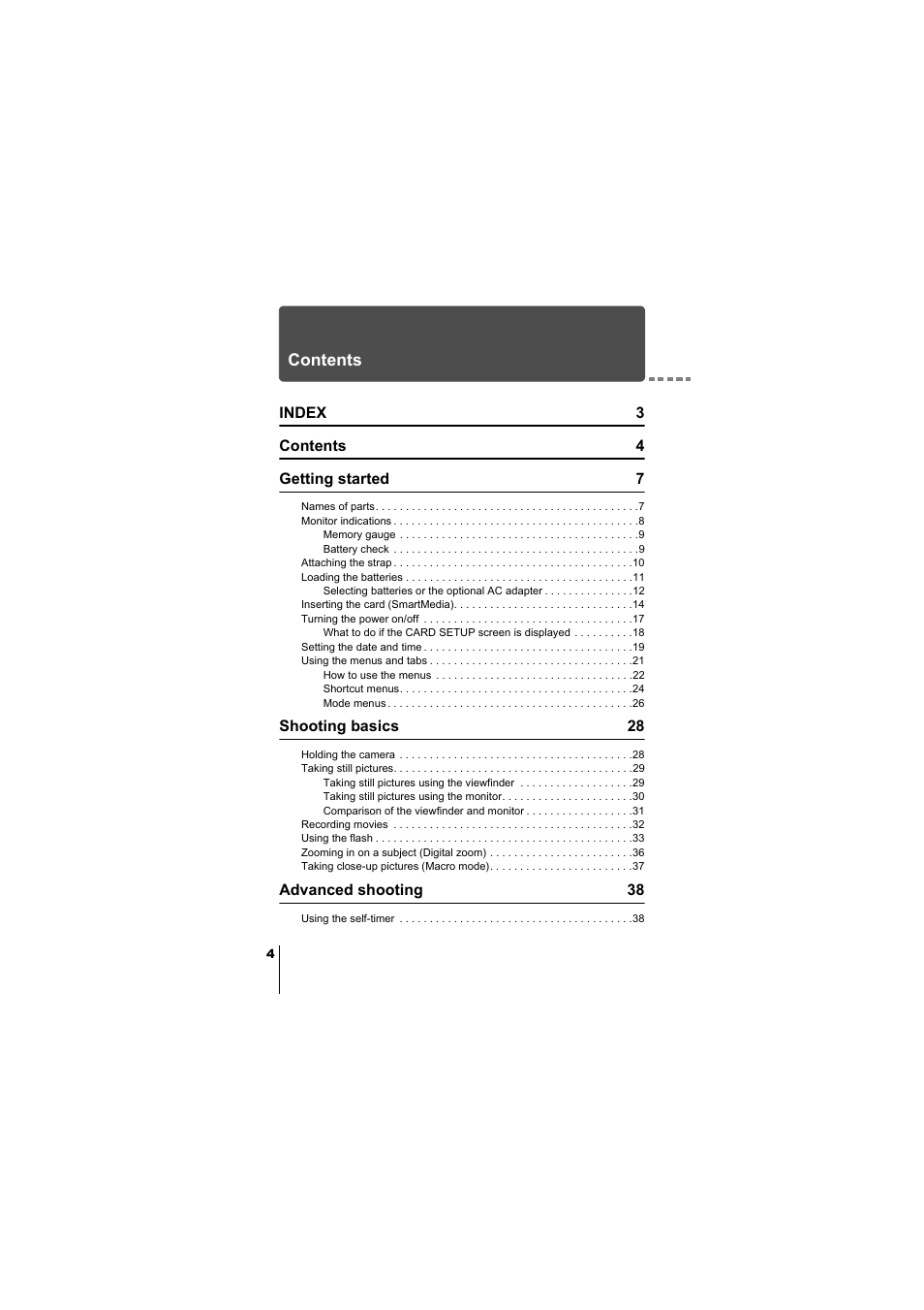 Olympus D-380 User Manual | Page 5 / 133
