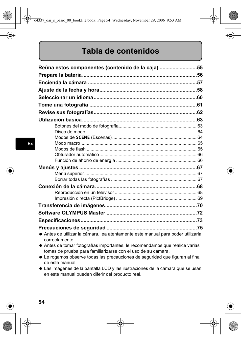 Olympus FE-220 User Manual | Page 54 / 108