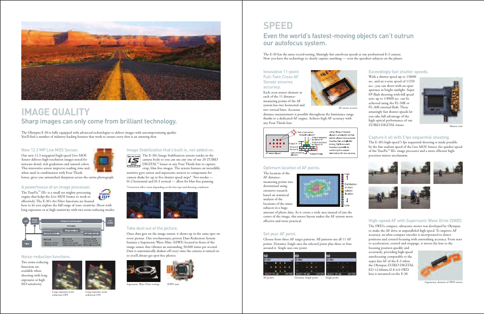 Image quality speed | Olympus E-30 User Manual | Page 3 / 9