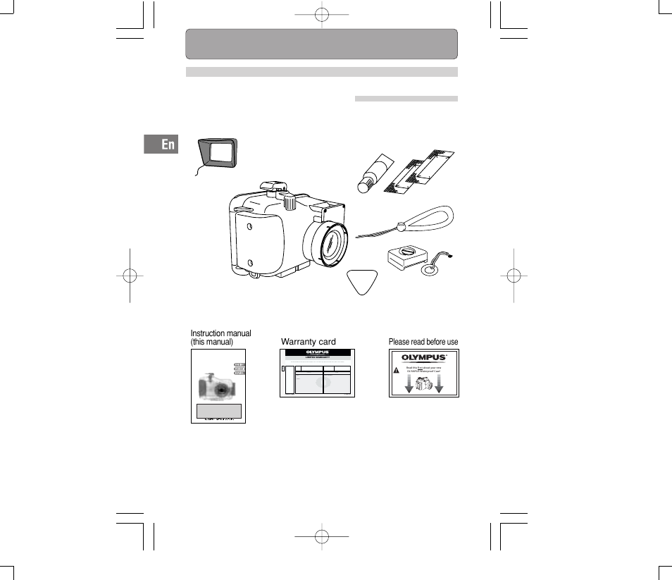 E-9 １. preparations, E-10 | Olympus PT-014 User Manual | Page 10 / 38