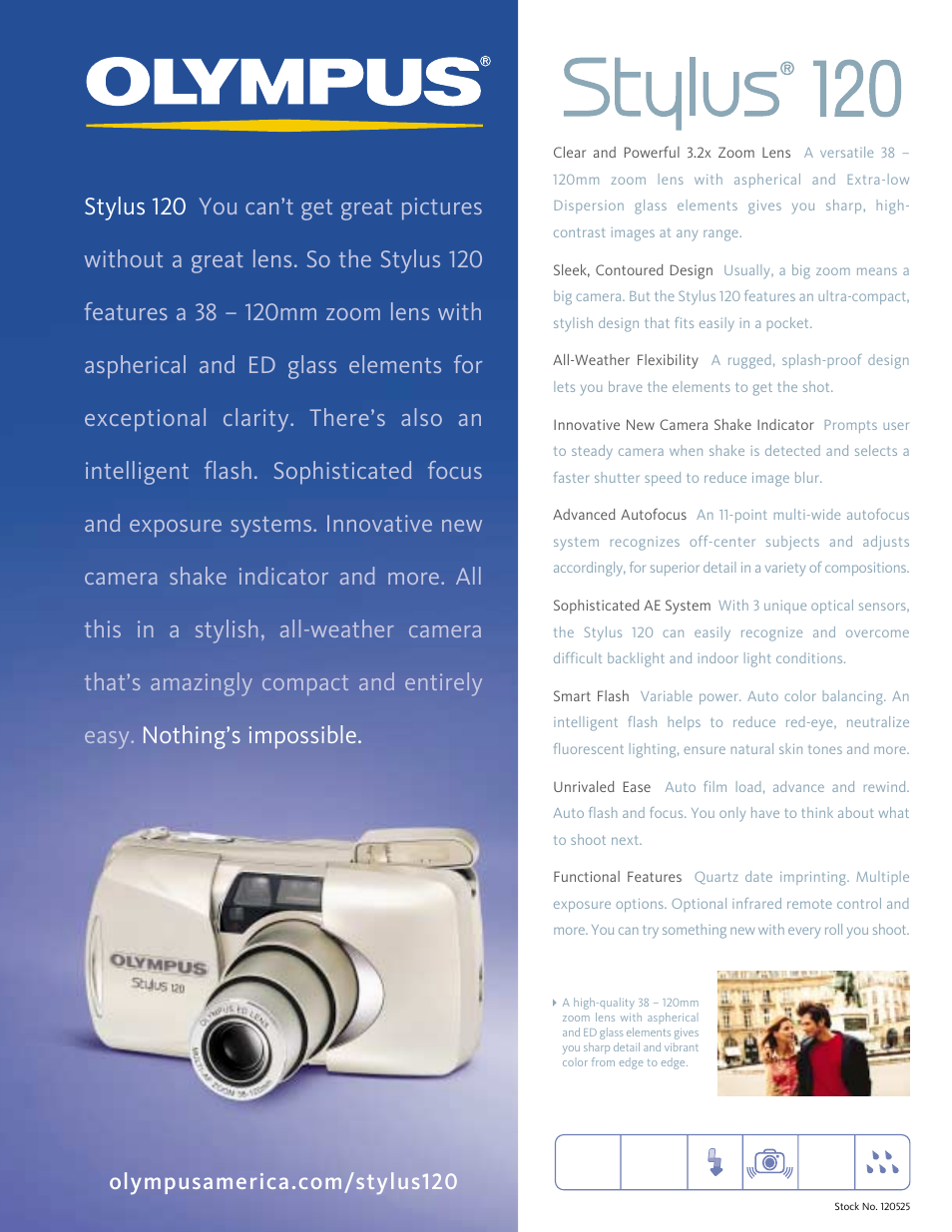 Olympus Stylus 120 User Manual | 2 pages