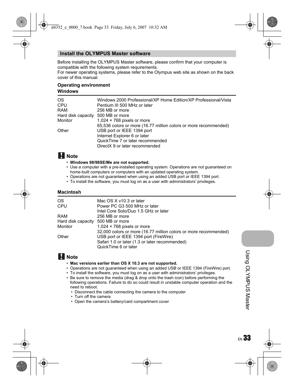 Olympus FE-270 User Manual | Page 33 / 60