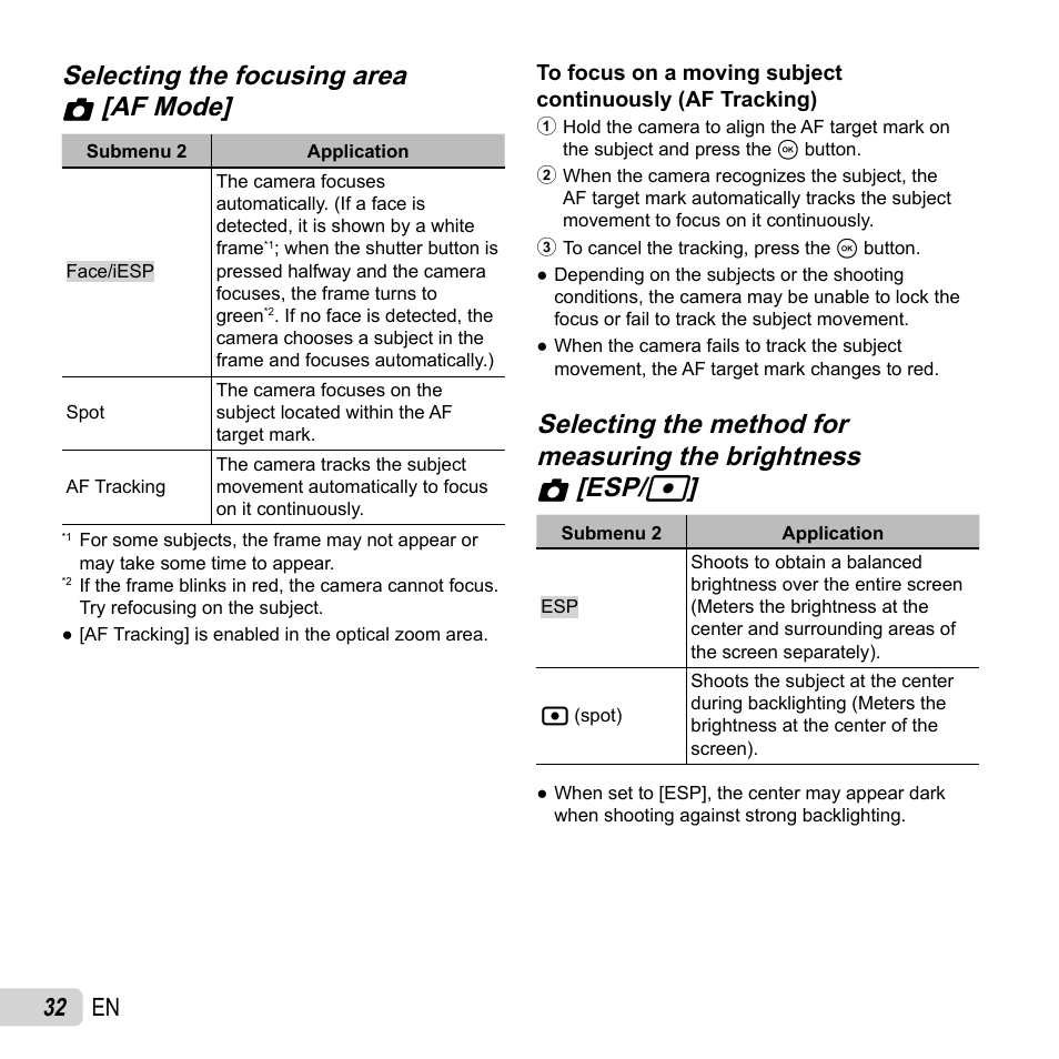 32 en | Olympus TG-2 iHS User Manual | Page 32 / 107