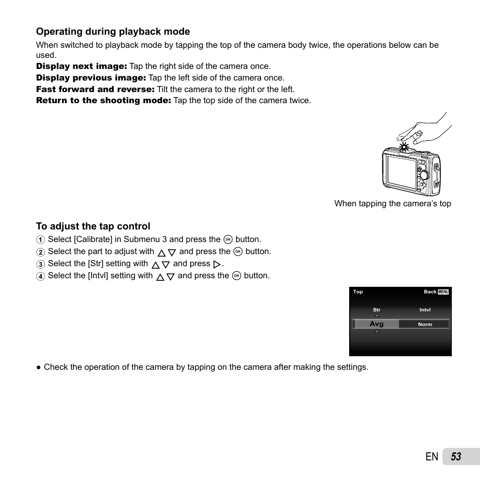 53 en, Operating during playback mode | Olympus TG-2 iHS User Manual | Page 53 / 107