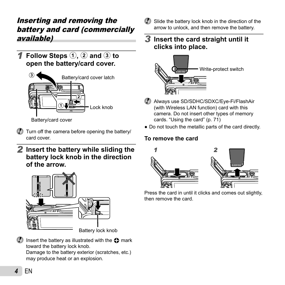 Olympus TG-630 iHS User Manual | Page 4 / 89