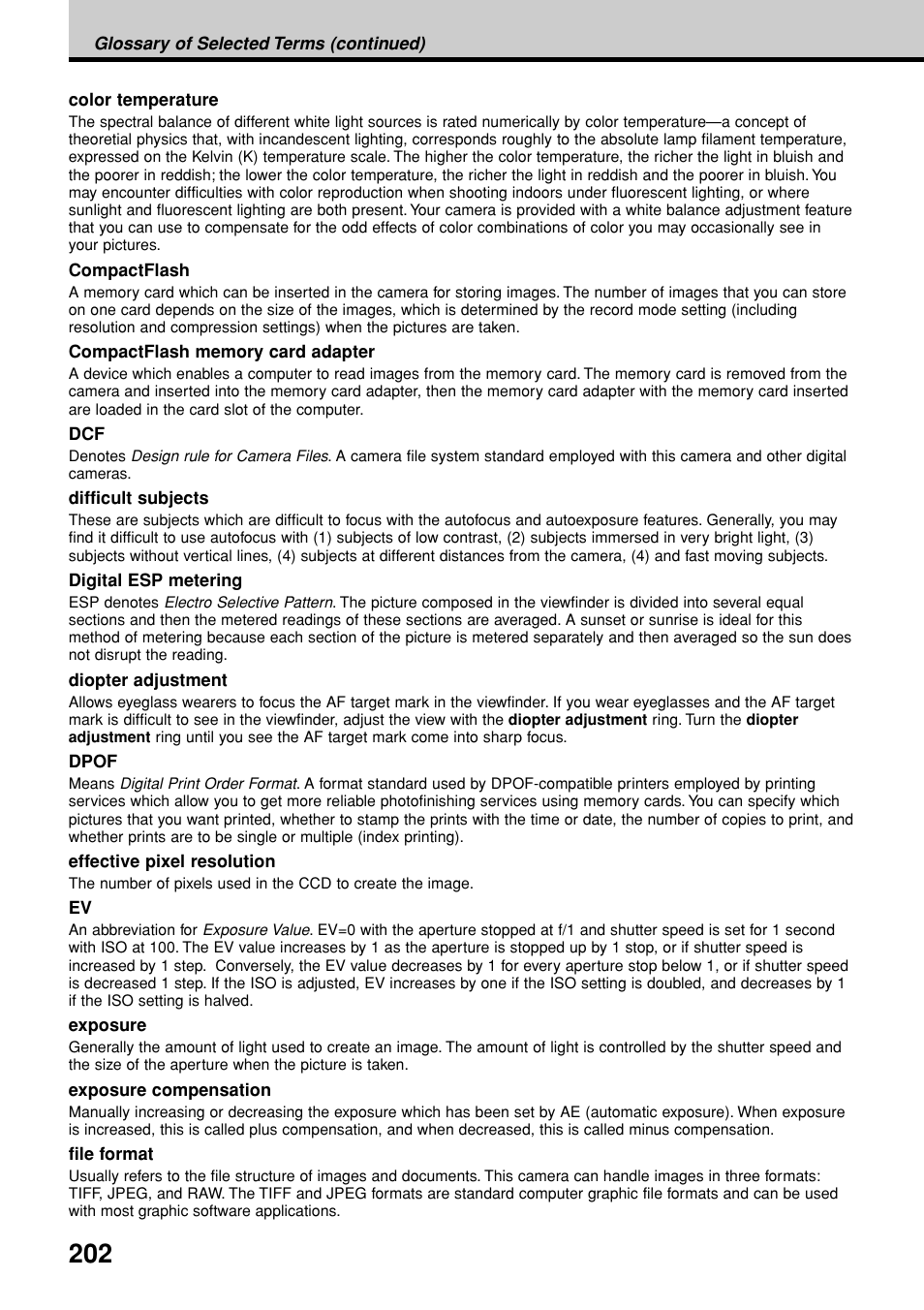 Olympus E-20N User Manual | Page 204 / 216
