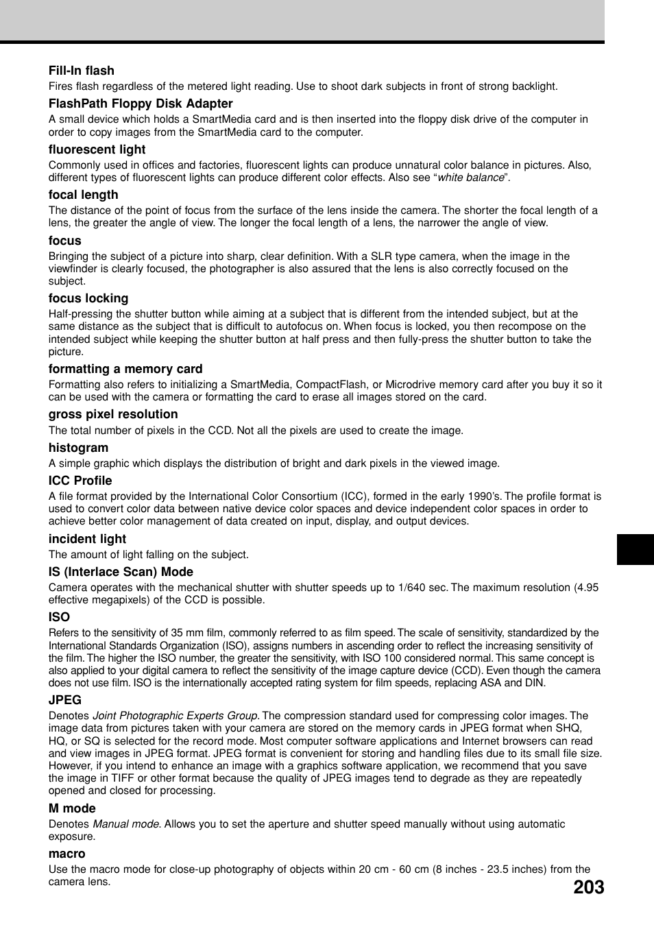 Olympus E-20N User Manual | Page 205 / 216
