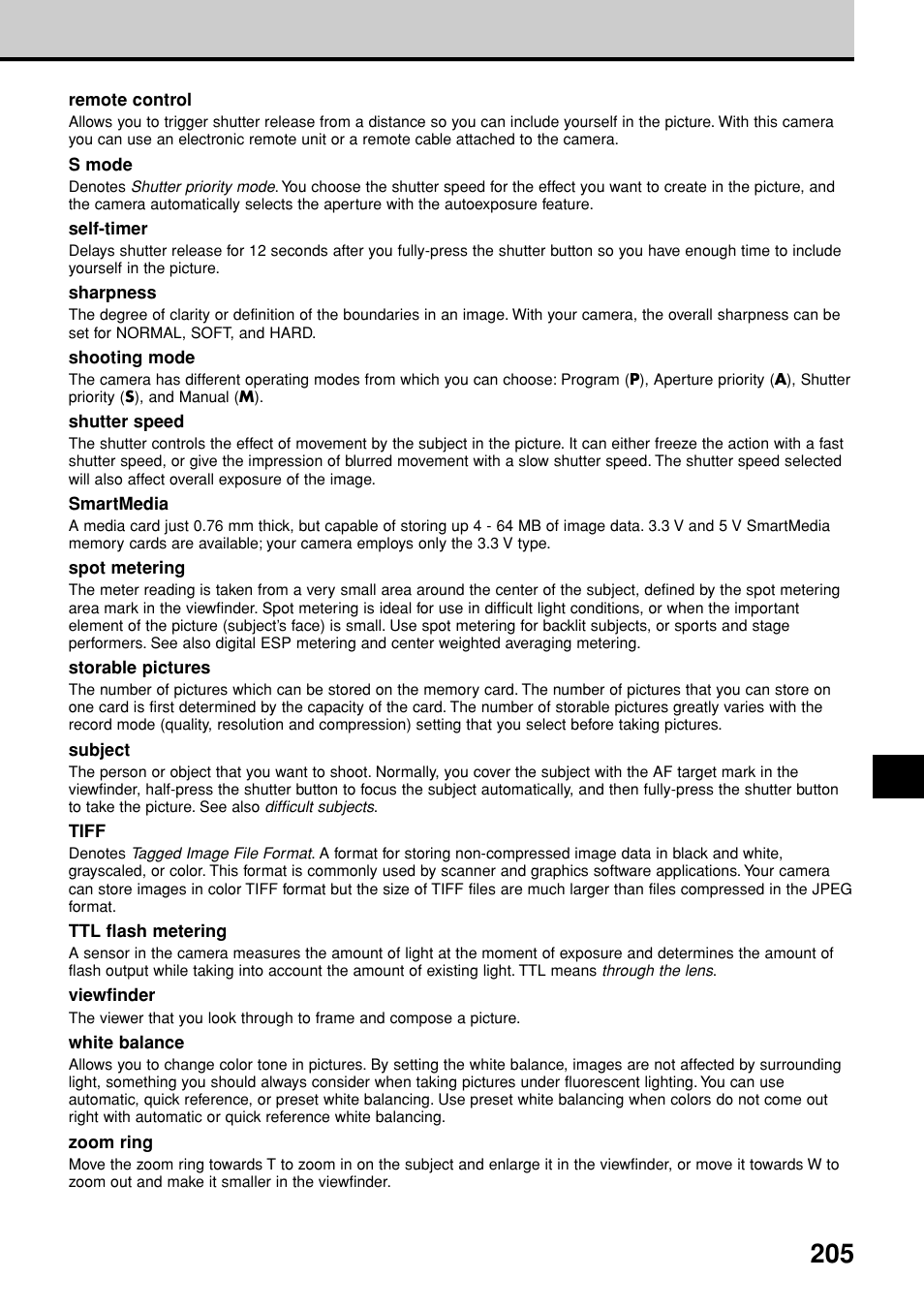 Olympus E-20N User Manual | Page 207 / 216