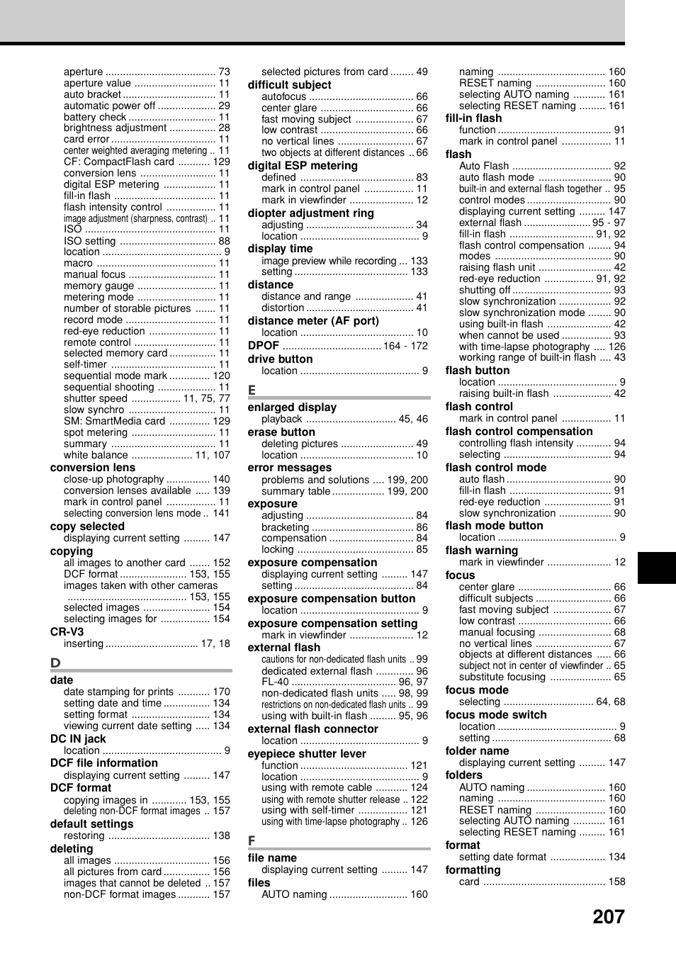 Olympus E-20N User Manual | Page 209 / 216