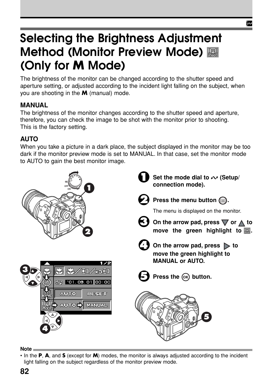 Only for, M mode) | Olympus E-20N User Manual | Page 84 / 216