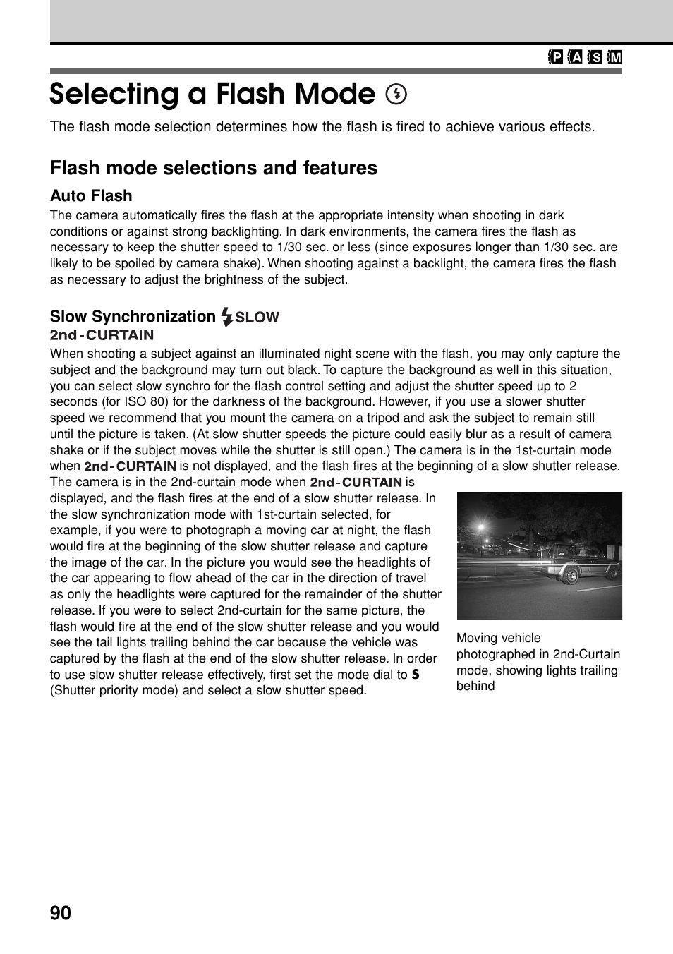 Selecting a flash mode, Flash mode selections and features | Olympus E-20N User Manual | Page 92 / 216