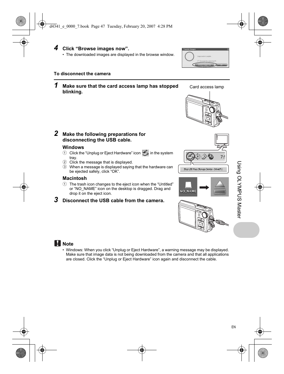 Olympus Stylus 780 User Manual | Page 47 / 84