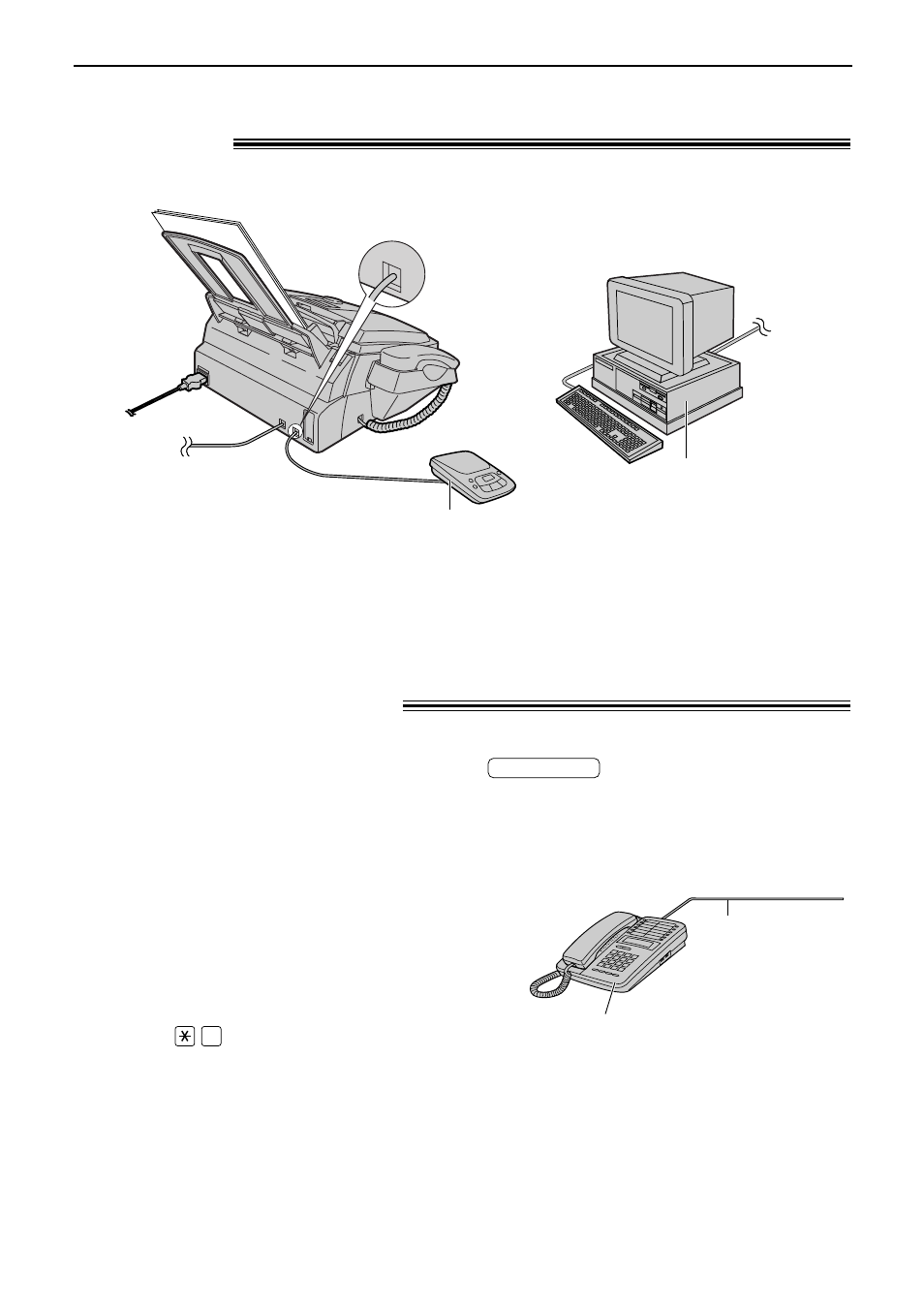 Using with an answering machine and computer, Extension telephone, Receiving faxes | Alice & Law KX-FL501NZ User Manual | Page 50 / 84