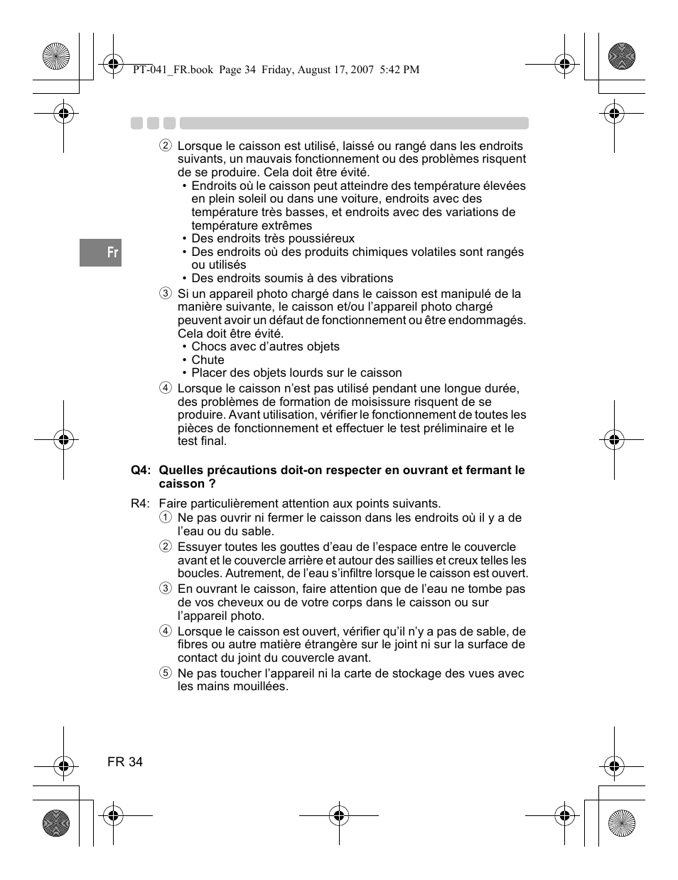 Olympus PT-041 User Manual | Page 110 / 268
