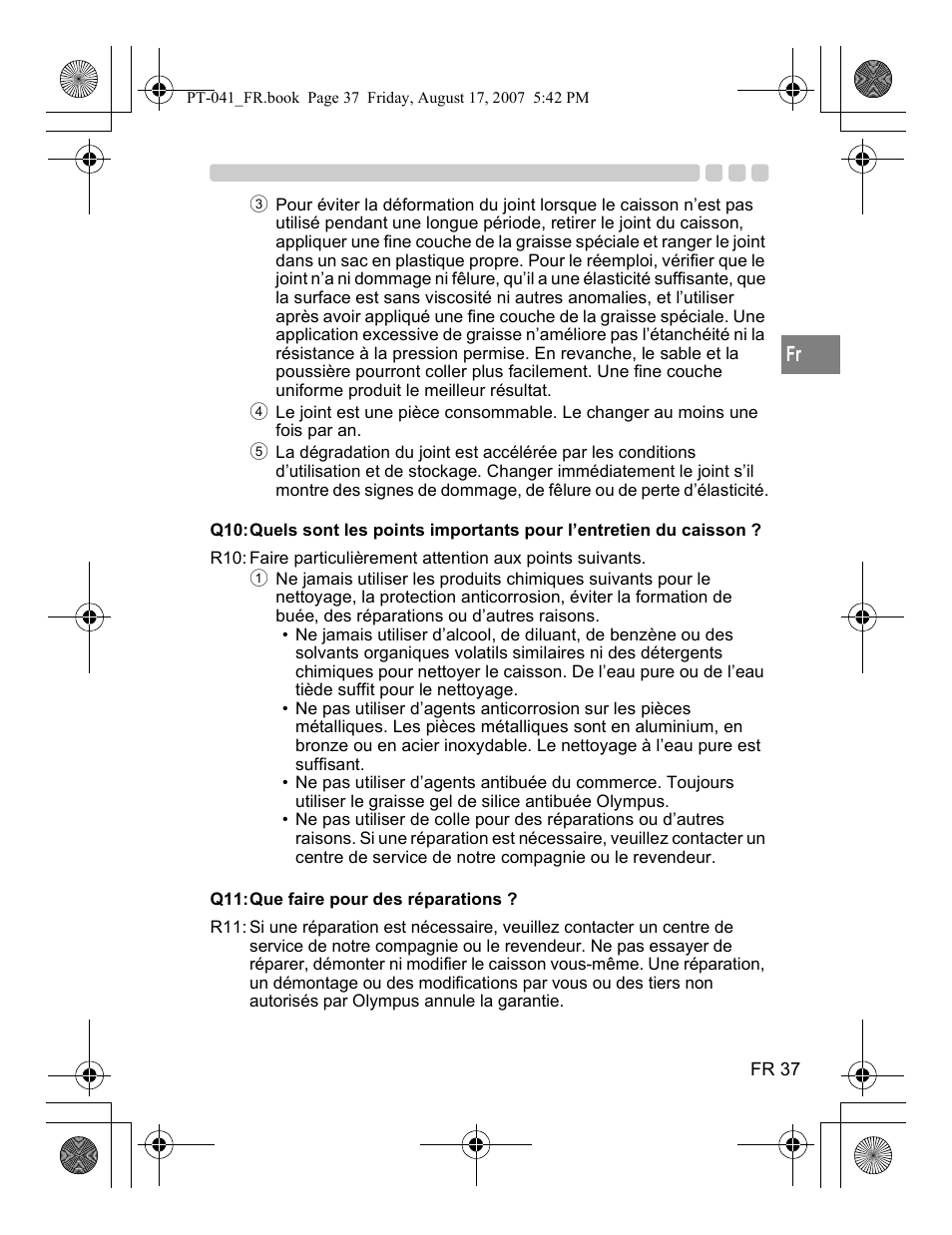 Olympus PT-041 User Manual | Page 113 / 268
