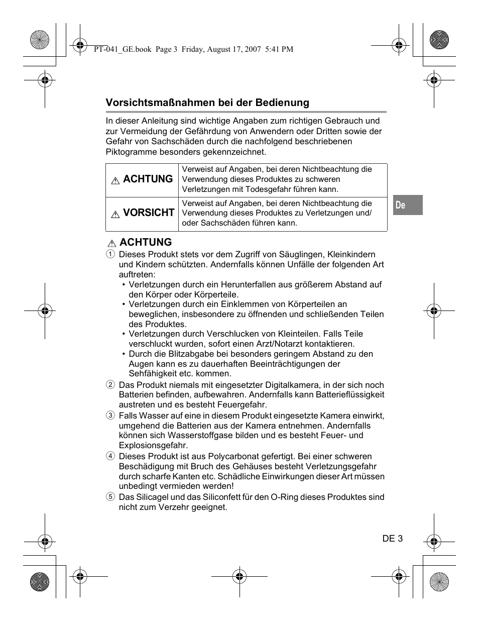 Olympus PT-041 User Manual | Page 117 / 268