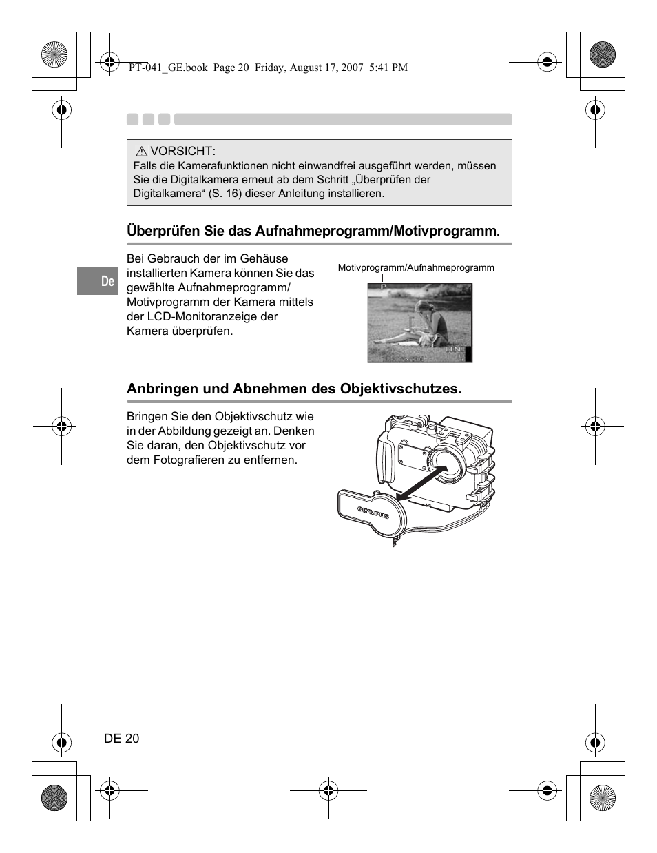 Olympus PT-041 User Manual | Page 134 / 268