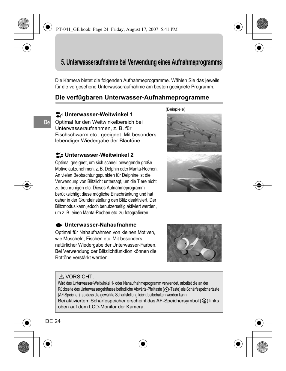 Olympus PT-041 User Manual | Page 138 / 268