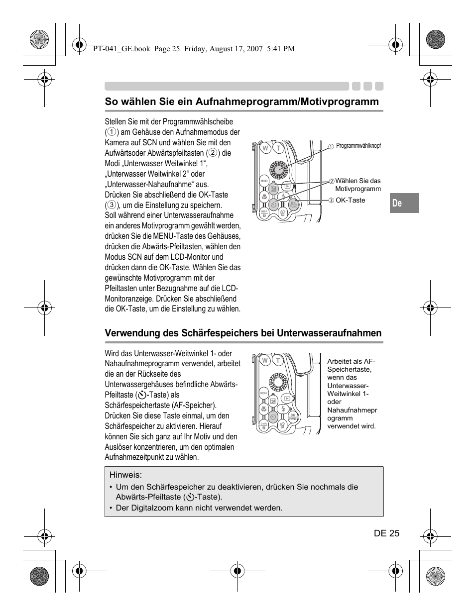 Olympus PT-041 User Manual | Page 139 / 268