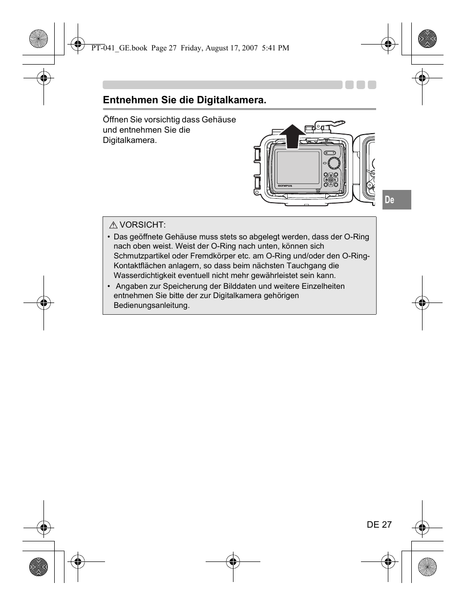 Olympus PT-041 User Manual | Page 141 / 268