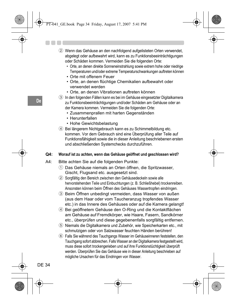 Olympus PT-041 User Manual | Page 148 / 268