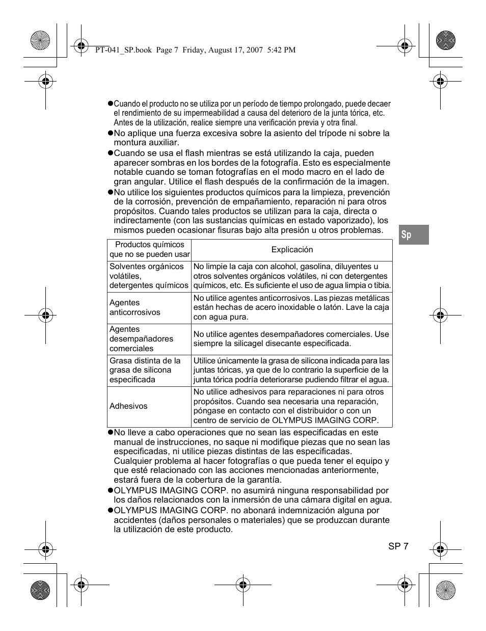 Olympus PT-041 User Manual | Page 159 / 268