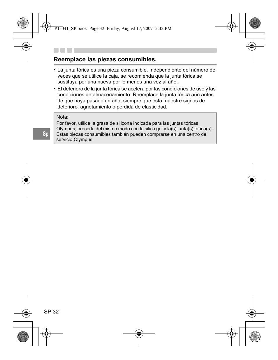 Olympus PT-041 User Manual | Page 184 / 268