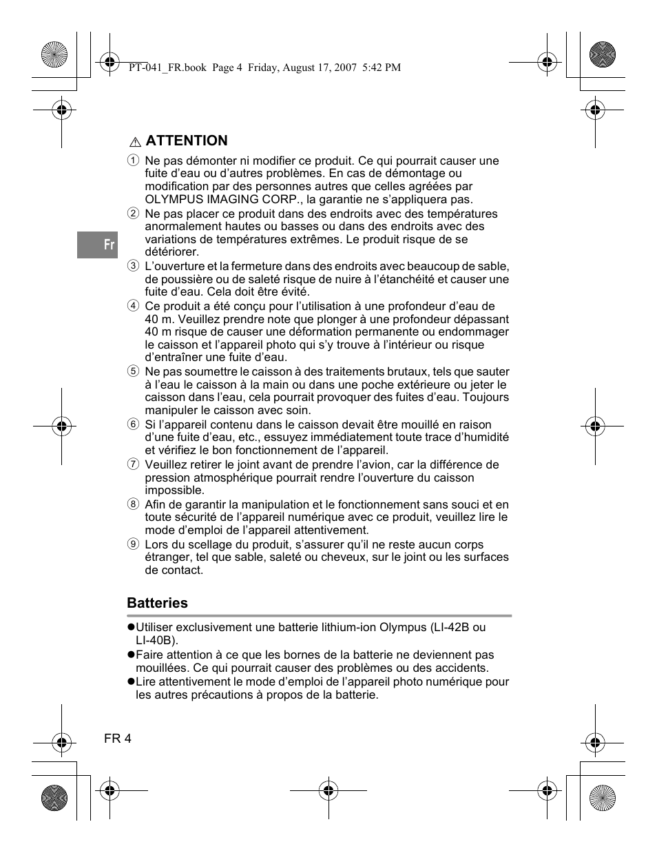 Olympus PT-041 User Manual | Page 80 / 268