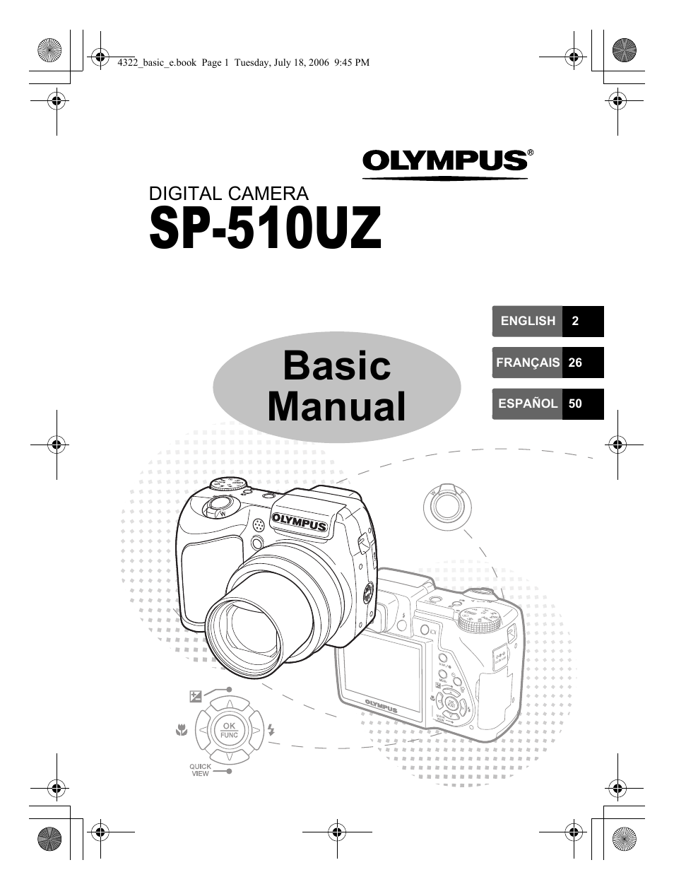 Olympus SP-510 UZ User Manual | 76 pages