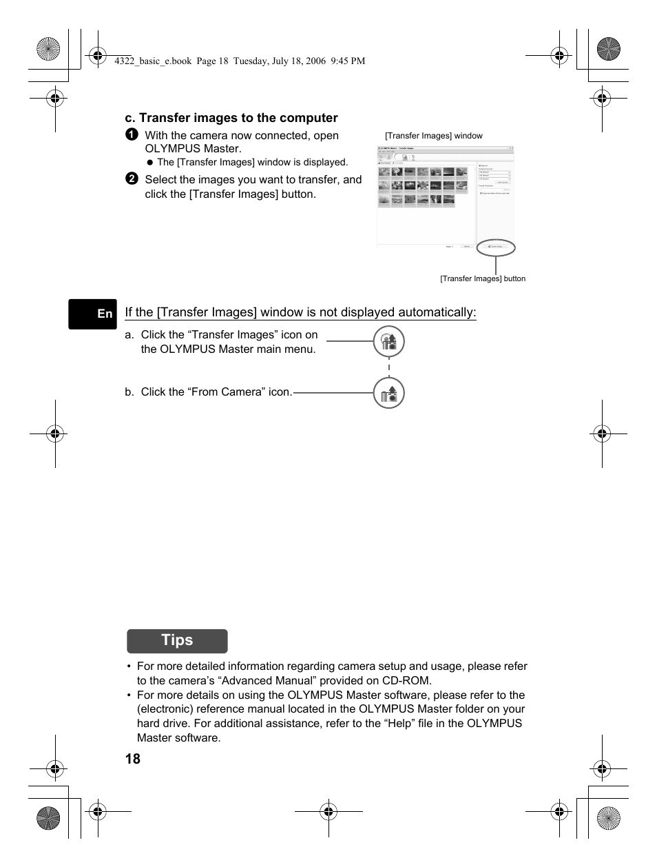 Tips | Olympus SP-510 UZ User Manual | Page 18 / 76