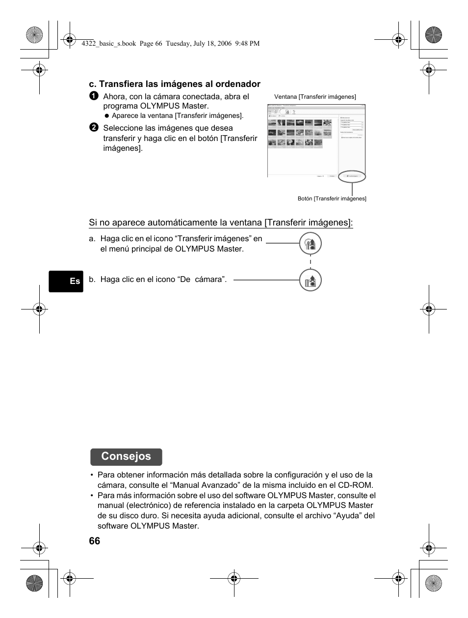 Consejos | Olympus SP-510 UZ User Manual | Page 66 / 76