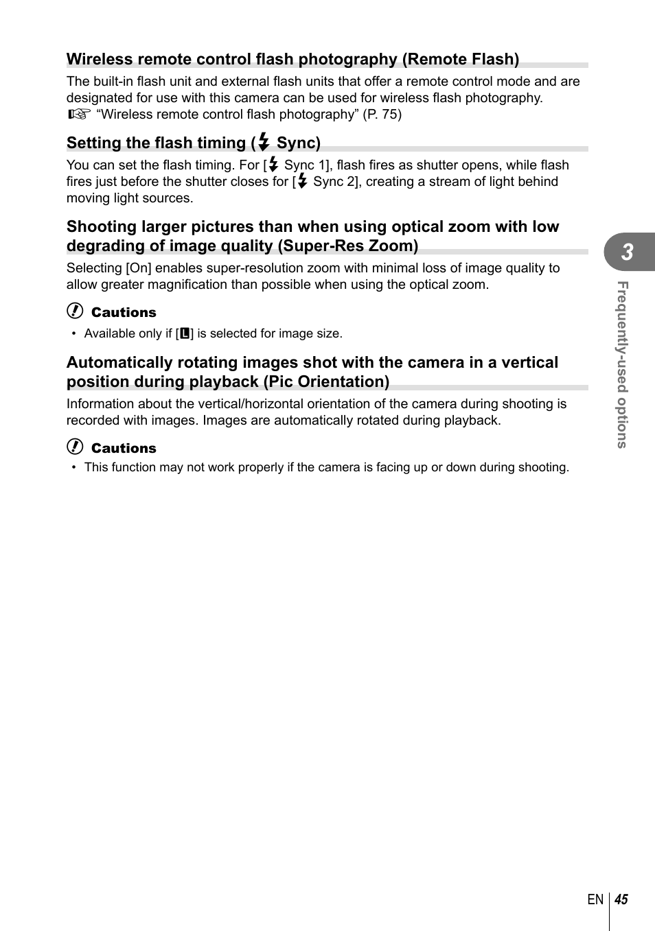 Olympus XZ-10 User Manual | Page 45 / 89