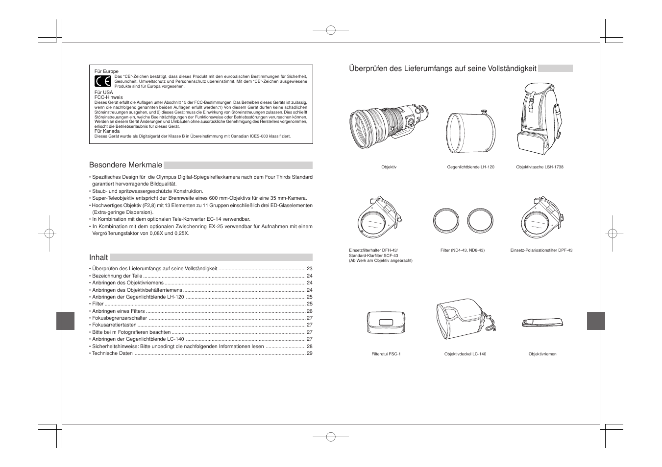 Olympus ED 300mm f2.8 User Manual | Page 12 / 36