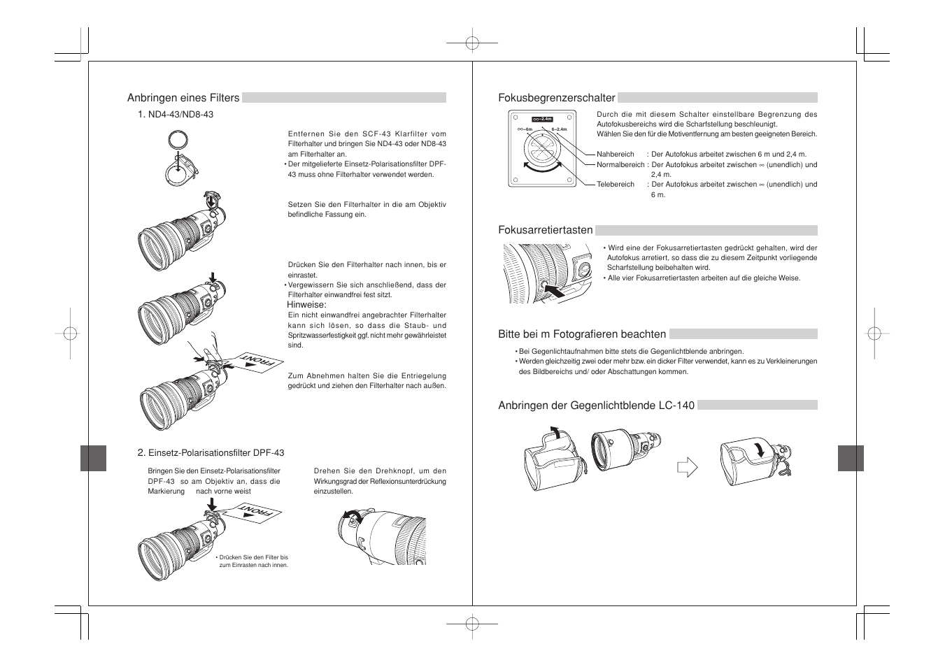 Olympus ED 300mm f2.8 User Manual | Page 14 / 36