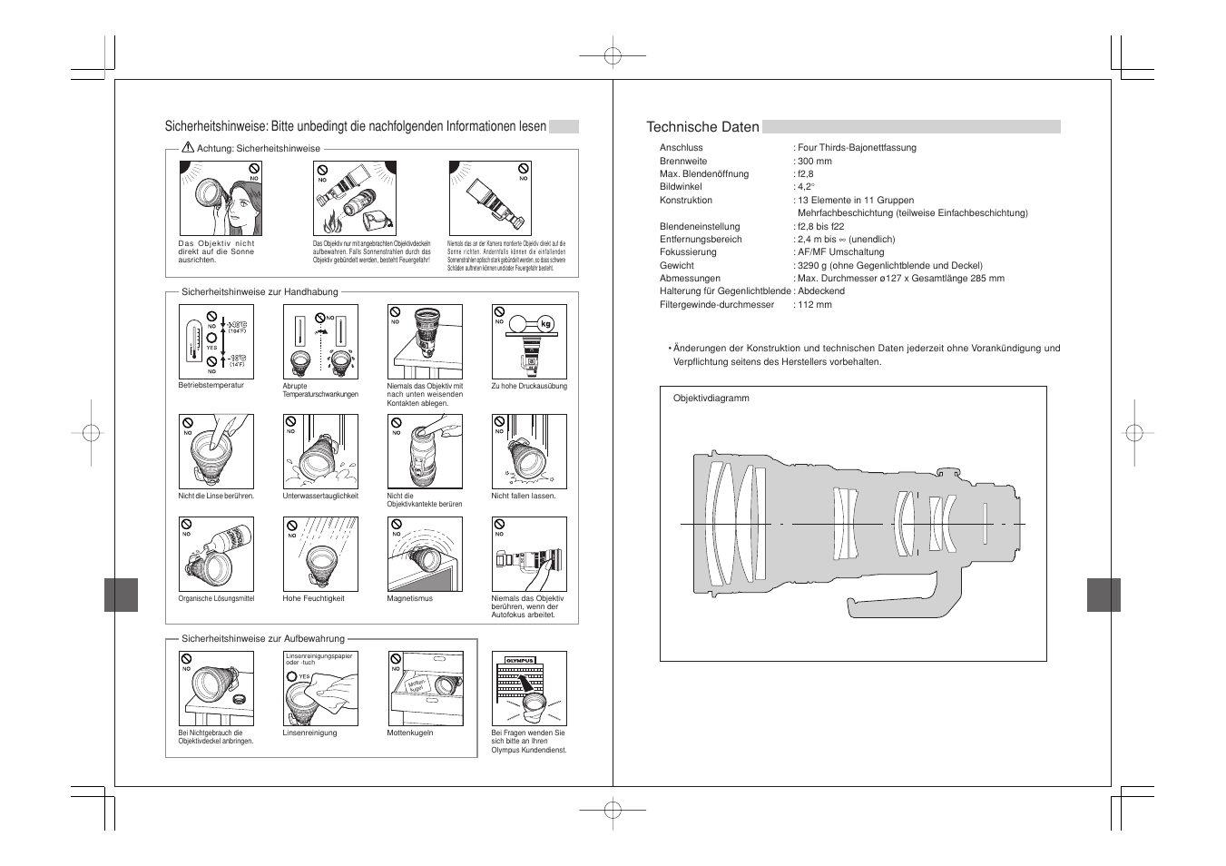 Olympus ED 300mm f2.8 User Manual | Page 15 / 36